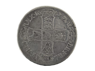 Lot 81 - James II, Crown 1687 TERTIO, obv. second...
