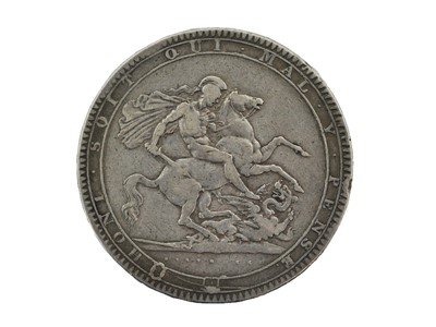 Lot 87 - 2 x Silver Crowns, comprising: George III 1818...