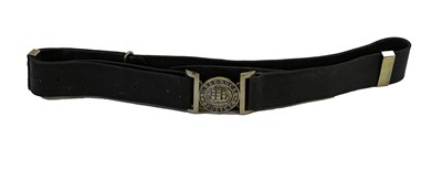 Lot 172 - A Rare Greenock Police Black Leather Belt,...