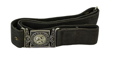 Lot 168 - A Brighton Police Blackened White Metal Buckle,...