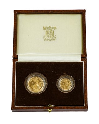 Lot 380 - Elizabeth II, Gold Proof Britannia 2-Coin Set...