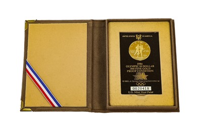 Lot 433 - USA, 1984W Olympics Gold Proof $10, obv. male...