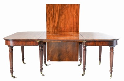 Lot 326 - A William IV Mahogany Dining Table, in the...