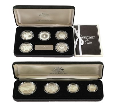 Lot 143 - 2 x Australia, Silver Proof Sets, to include:...