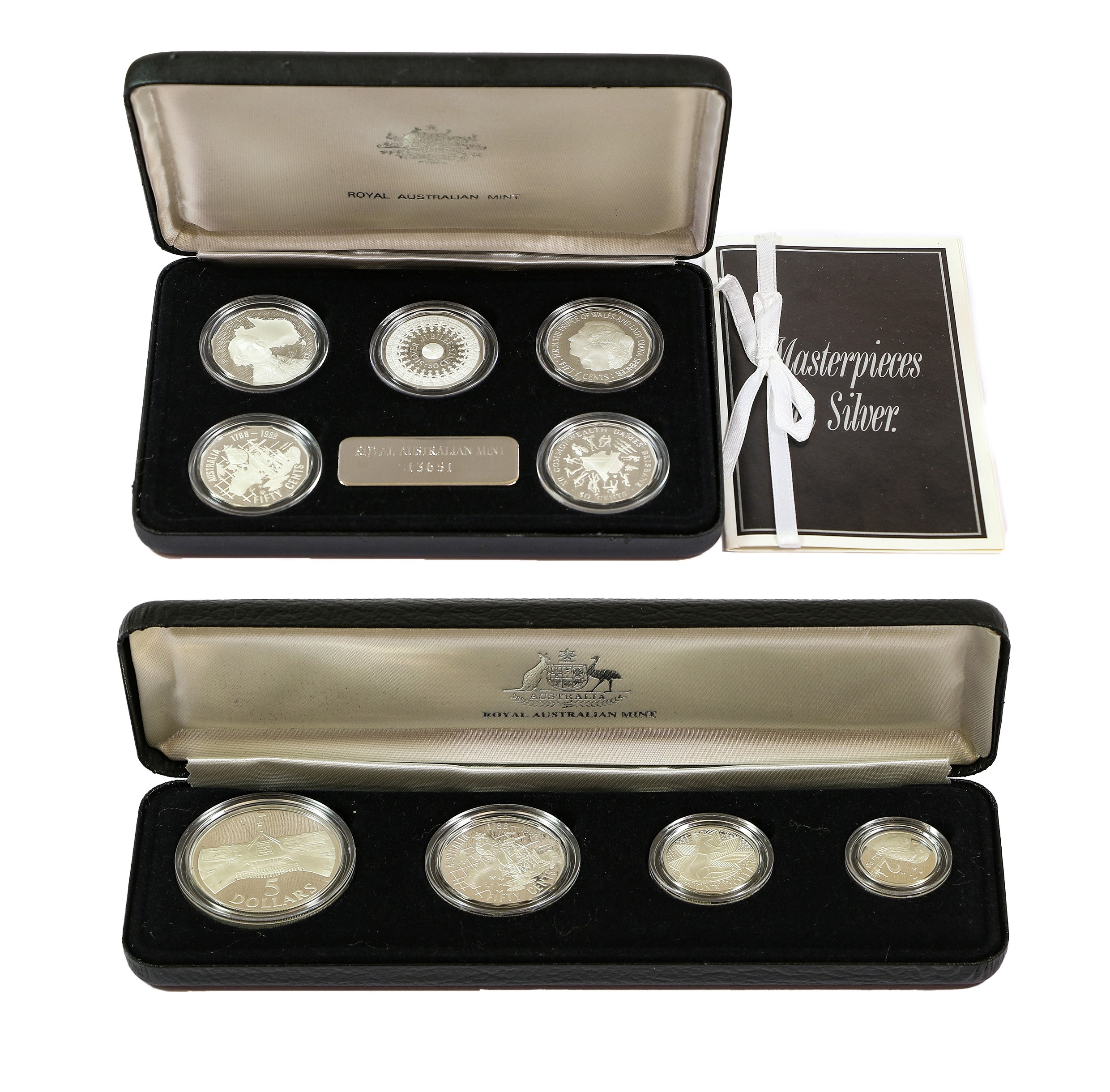 Lot 143 2 x Australia, Silver Proof Sets, to include