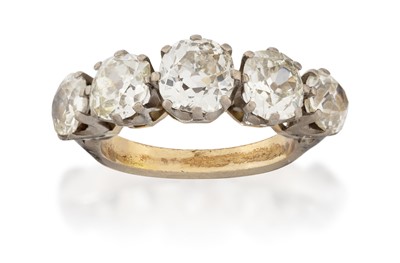 Lot 2315 - A Diamond Five Stone Ring