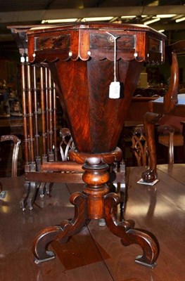 Lot 548 - A Victorian rosewood sewing table