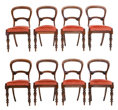 Lot 804 - A Set of Eight Victorian Mahogany Dining...