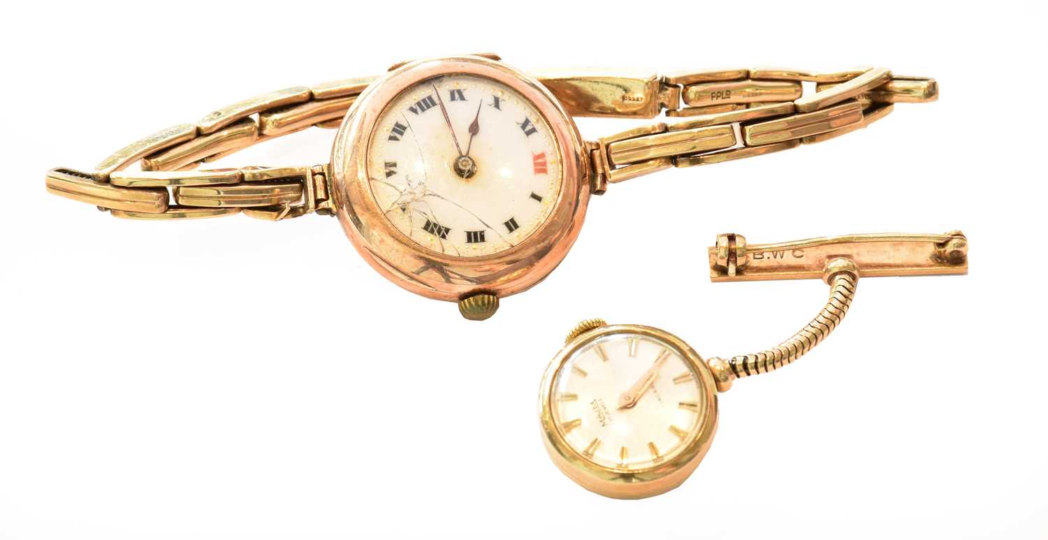 Lot 224 - A lady's 9 carat gold Rolex wristwatch,...