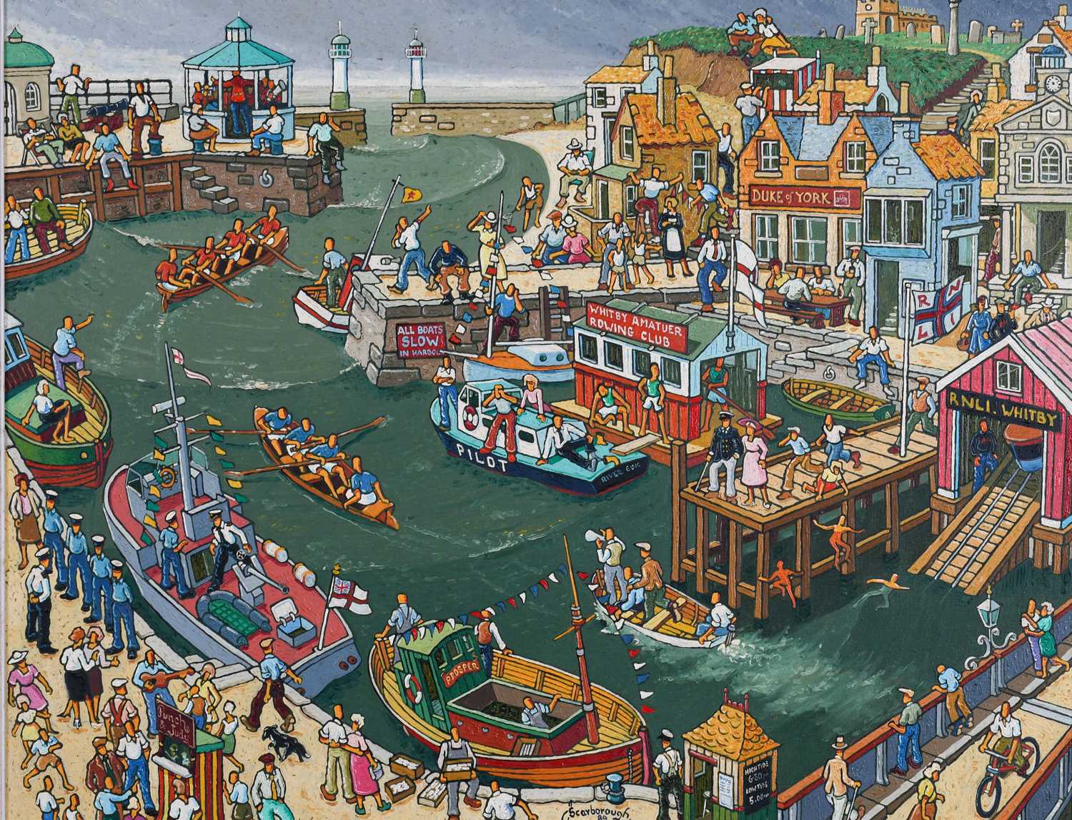 Lot 1099 - Joe Scarborough (b.1938) "Whitby Regatta"...