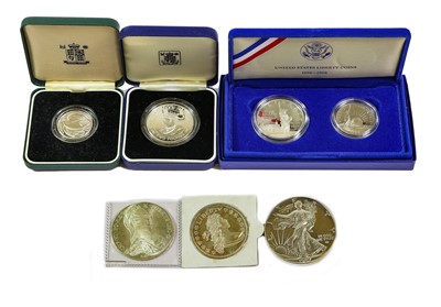 Lot 141 - Mixed Silver Commemorative Coins, to include:...