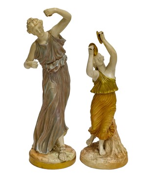 Lot 319 - A Royal Worcester figure of a dancing maiden...