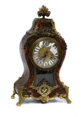 Lot 65 - A French "Boulle" striking mantel clock, circa...