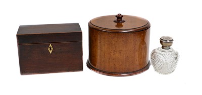 Lot 71 - A Victorian oak and mahogany parquetry sewing...