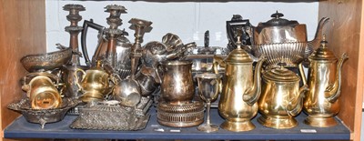 Lot 80 - A quantity of assorted silver plated items...
