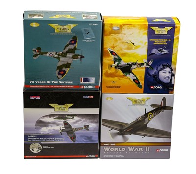 Lot 205 - Corgi Aviation Archive Spitfire Group 1:72 Scale