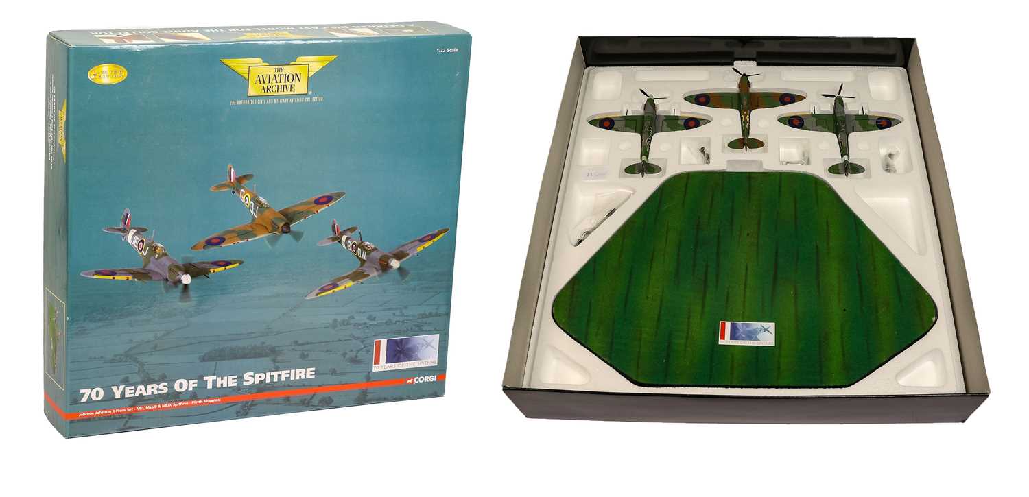 Lot 205 - Corgi Aviation Archive Spitfire Group 1:72 Scale