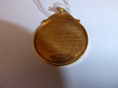 Lot 2074 - A George V Gold and Enamel Medal