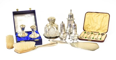 Lot 69 - A Collection of Assorted Silver, including: a...