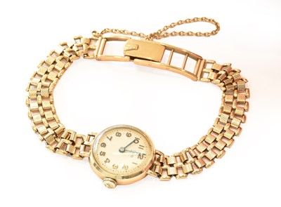 Lot 225 - A lady's 9 carat gold wristwatch, signed Tudor,...