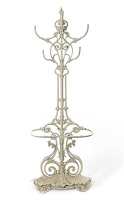 Lot 1157 - A Victorian Cast Iron Hall Stand, stamped CB Dale & Company, with stamped registration lozenge,...