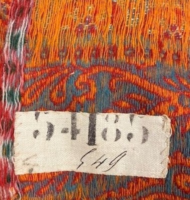 Lot 2178 - 20th Century Striped Woven Paisley Shawl, with...