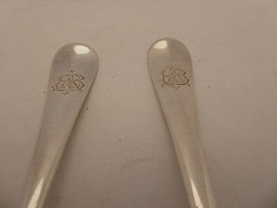 Lot 2207 - Six Queen Anne Scottish Silver Table-Spoons