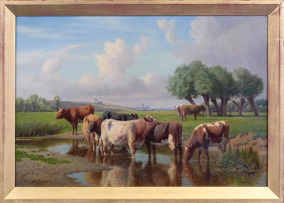 Lot 1054 - William Sidney Cooper (1854-1927) Cattle...