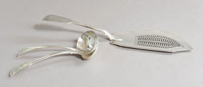 Lot 24 - A George IV Silver Fish-Slice and two George...