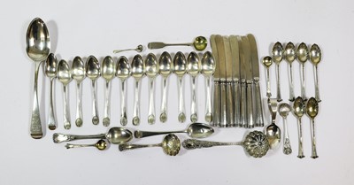 Lot 65 - A Collection of Assorted Silver Flatware,...