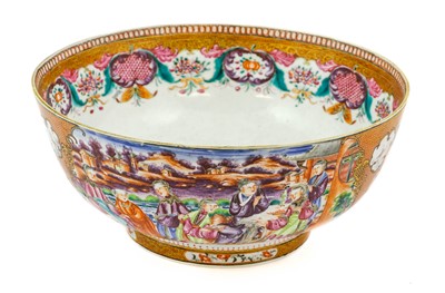 Lot 133 - A Chinese Porcelain Punch Bowl, Qianlong,...