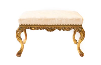 Lot 333 - A 19th Century Carved Giltwood Stool, in...