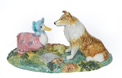 Lot 1168 - Beswick Beatrix Potter Tableau 'Kep and Jemima'