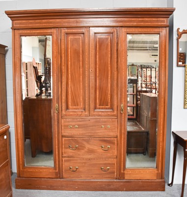 Lot 1145 - An Edwardian mahogany and satinwood...