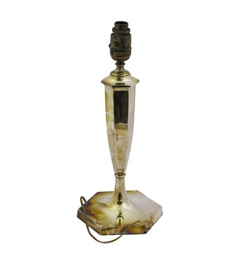 Lot 82 - A George V Silver Candlestick, on six-sides...