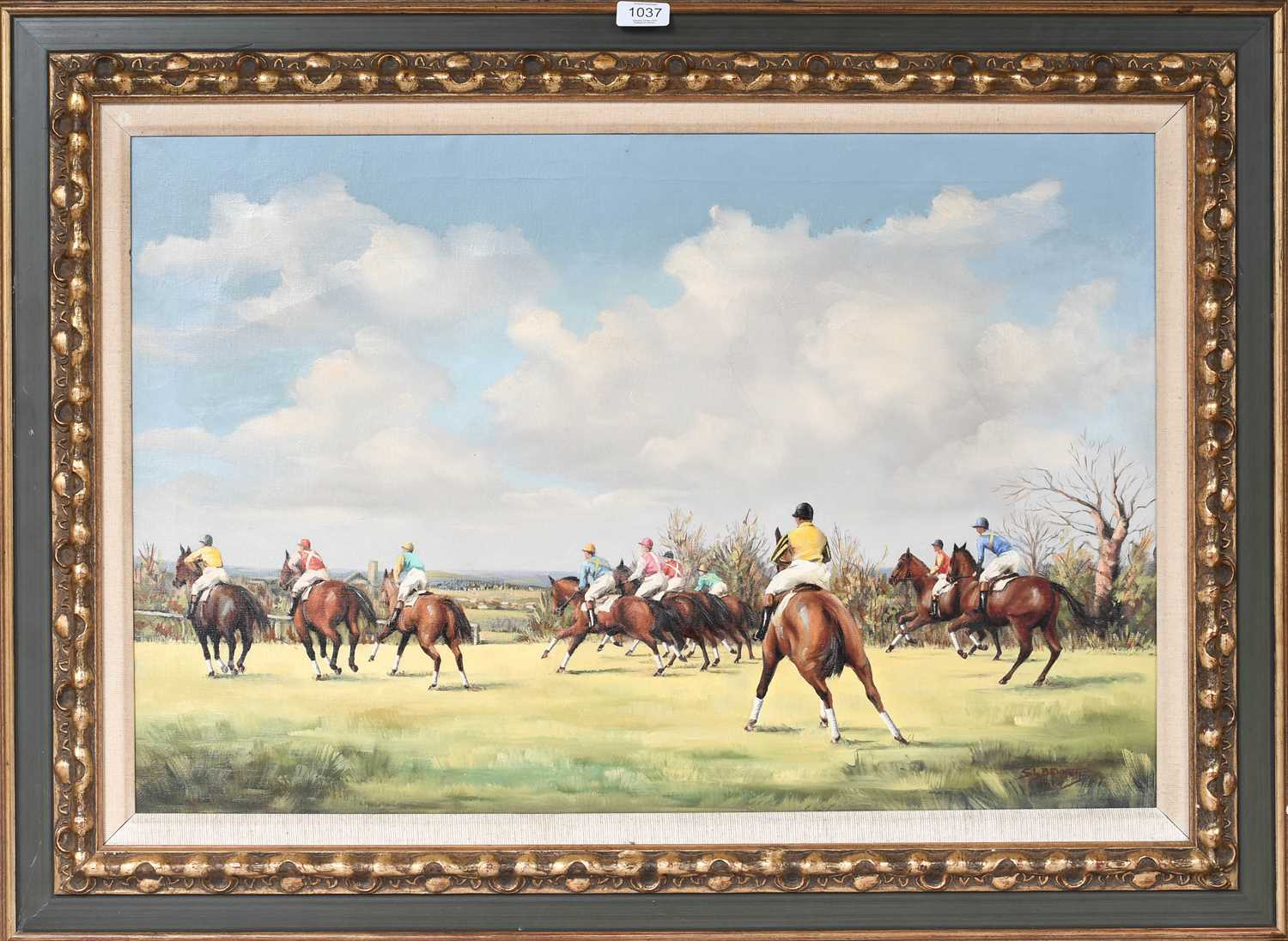 Lot 1037 - S.L.Bennet (Fl. 1963-64) Jockey's approaching...