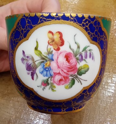 Lot 105 - A Sèvres Porcelain Coffee Cup and Saucer, the...