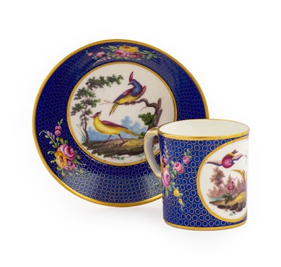 Lot 106 - A Sèvres Porcelain Coffee Can and Saucer, the...