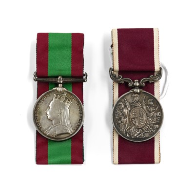 Lot 2006 - A Pair of Victorian Long Service Medals,...