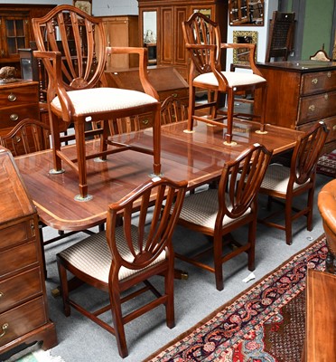 Lot 1131 - XXA modern Regency style mahogany set of eight...