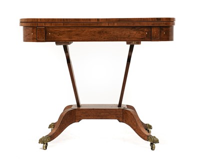 Lot 689 - A Regency Rosewood and Satinwood-Crossbanded...