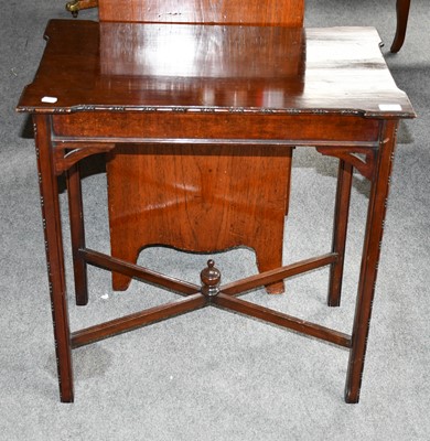 Lot 1142 - A 19th mahogany occasional table, with x form...