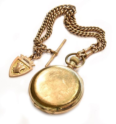 Lot 258 - A gold plated Cyma pocket watch and a 9 carat...