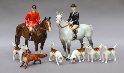 Lot 1137 - Beswick Hunting Group