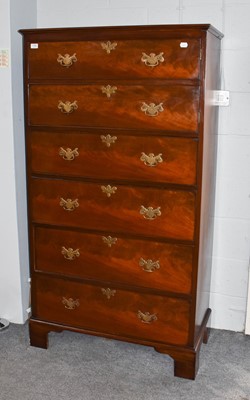 Lot 1180 - A George III mahogany chest of drawers...