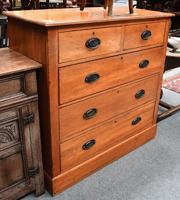 Lot 1198 - A 19th century satinwood four height straight...