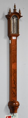 Lot 1106 - An 18th century style stick barometer, single...