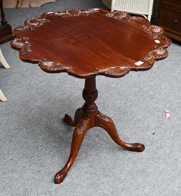 Lot 1292 - A reproduction George III style mahogany...