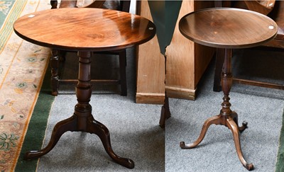 Lot 1293 - A George III mahogany tilt top tripod table,...