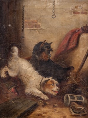 Lot 1139 - Charles Dudley (1826-1909) Two Terriers...